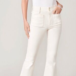 Spartina 449 Juliette High-Rise PEARL WHITE Flare Jeans